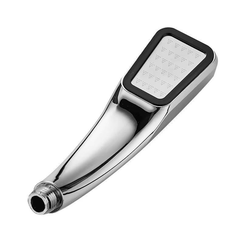 Pressurized 300-Hole Handheld Square Showerhead with Water-Saving Rainfall Spray Nozzle - Bathroom Accessory