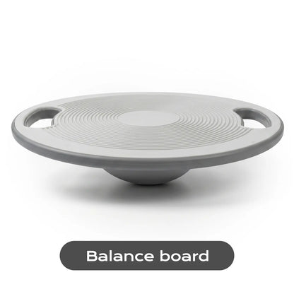Wobble Balance Board Trainer with Handles, Plastic Stability Board, Non-Slip for Core Training, Standing Desk, Home, Office & Gym Workouts