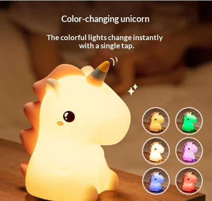 Halloween Pumpkin Night Light - Soft Silicone Touch Dimmable Rechargeable Lamp for Home Decor and Kids Gifts